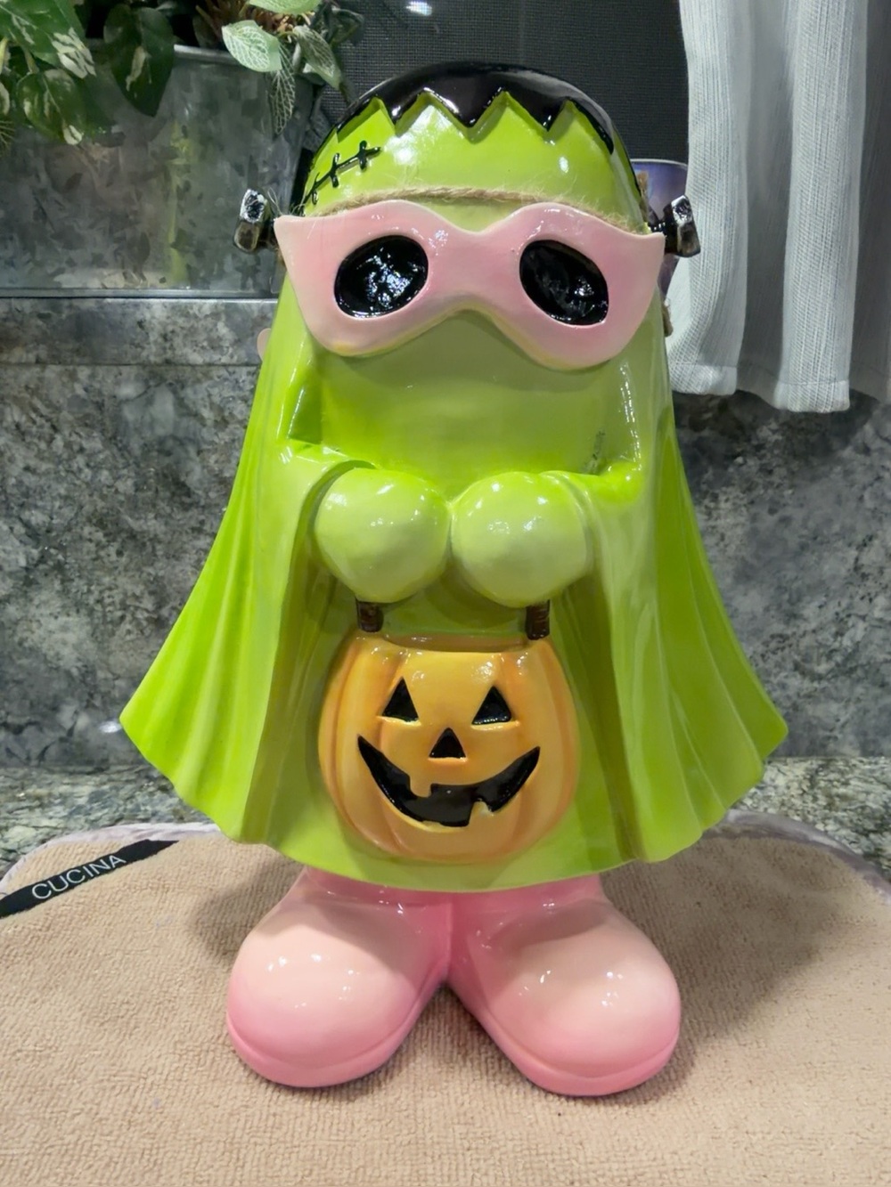 NWT Goblin & Ghoul Frankenstein Ghost Halloween Decor Figure 12" Trick-or-Treat